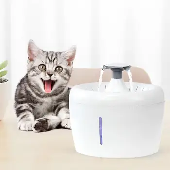 

2.5L Automatic Pet Cat Water Fountain with LED Electric USB Dog Cat Pet Mute Drinker Feeder Bowl Pet Drinking Fountain Dispenser