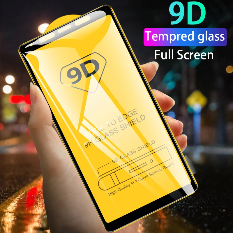 Закаленное стекло 9D для Samsung Galaxy A50 A70 A80 A90 A20 A30 A10 A60 A40 Защита экрана A8 A7 A9
