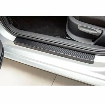 

Carbon Fiber Stickers Car Plate Scuff Accessories Universal Waterproof