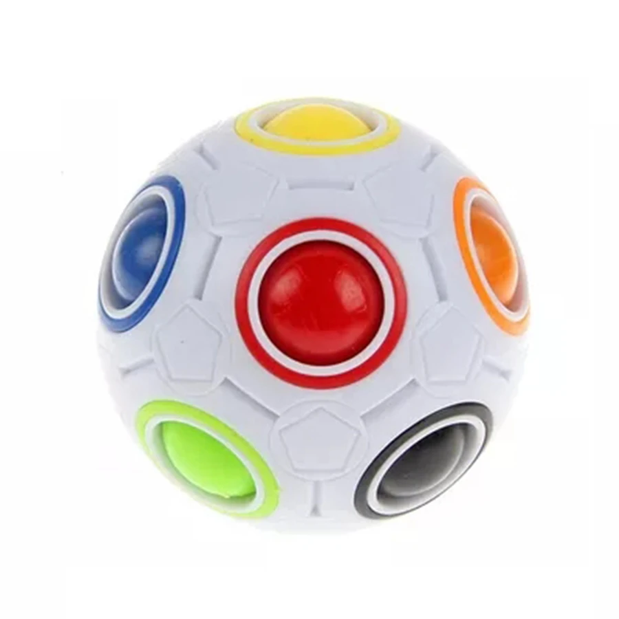 

Ball Puzzle Magic Cube Infinite Speed Rainbow Ball Intelligent Learning Cubo Magico Educational Toy Children Adult Gift AA50MF