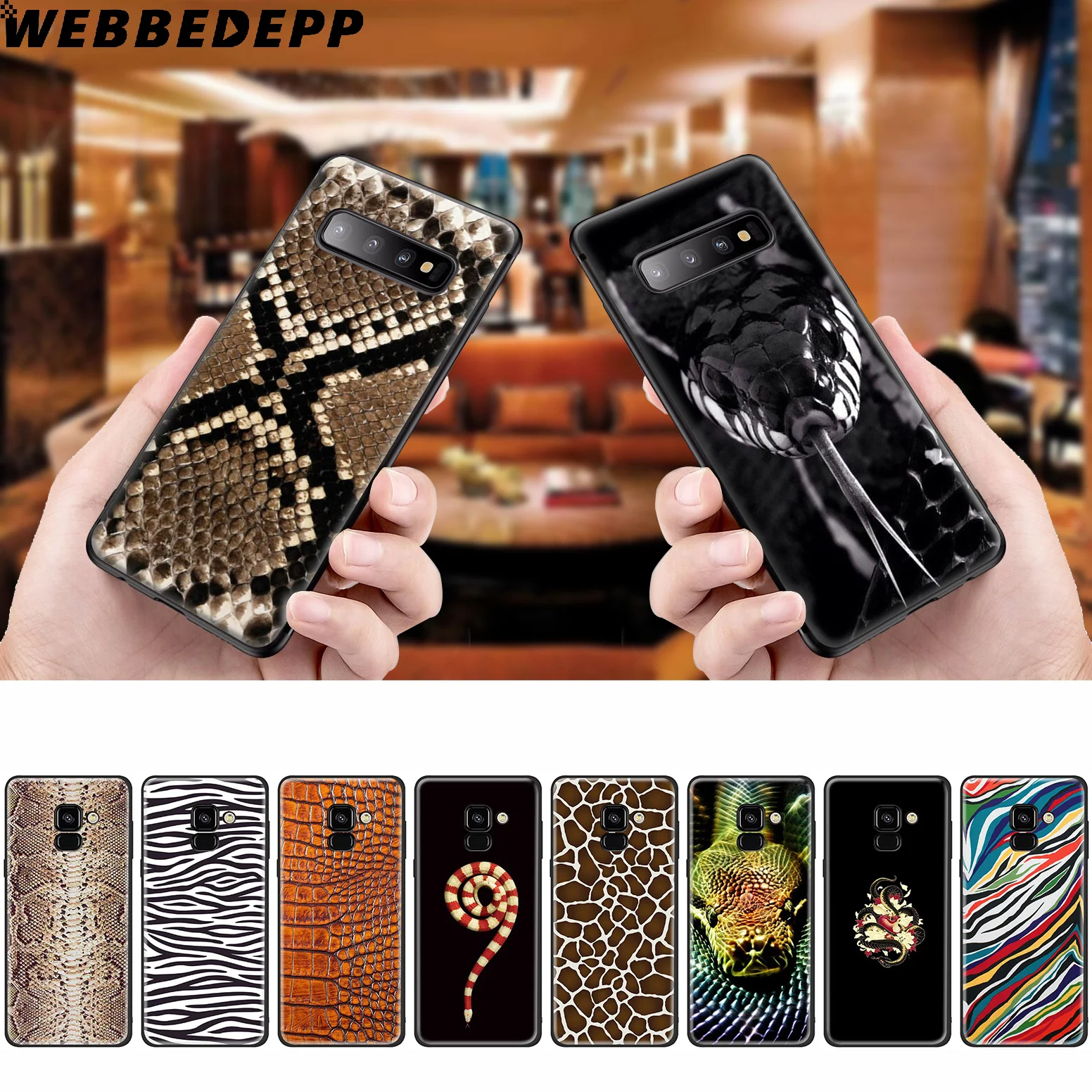 Snake Skin Soft Case for Samsung Galaxy A50s A40s A30s A20s A10s Phone Cover TPU |