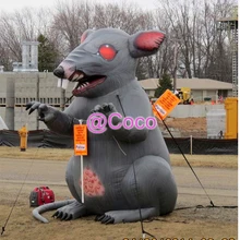 Воздушная до двери, 4 м 13 футов высокая изготовленная на заказ гигантская надувная крыса модель, дешевые надувные животные Реплика воздушный шар