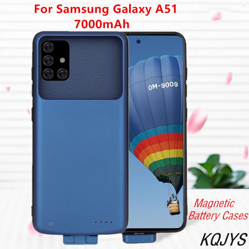 

KQJYS Magnetic Battery Charger Cases For Samsung Galaxy A51 Portable Power Bank Charging Cover for Galaxy A51 Battery Case