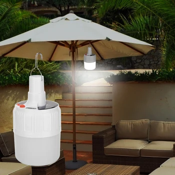 

Solar USB Rechargeable 24/42 LED Bulb Lamp Portable Emergency Night Market Light Outdoor Camping Lamp