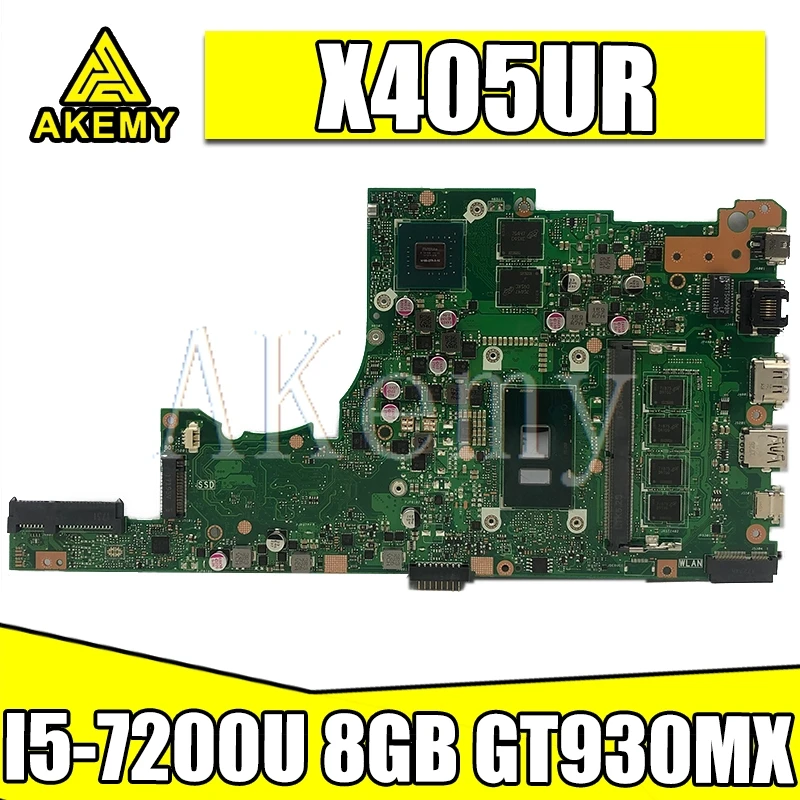  Akemy X405UR For ASUS X405U X405UN X405UR X405URR X405URP X405UQ X405UF Laotop Mainboard X405UR Mot