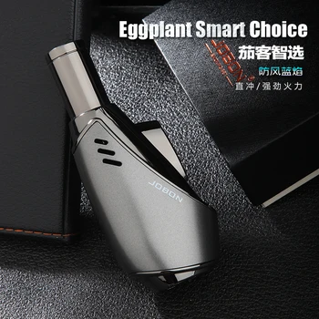 

JOBON Windproof Blue Flame Inflatable Explosion-Proof Multi-Function BUTANE Lighter Torch WITH GIFT BOX NO GAS