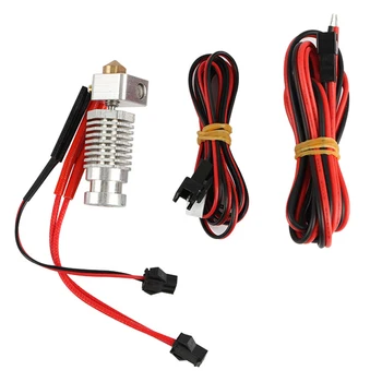 

1.75 0.4mm 12v100K Universal Nozzle Tool Hot End Kit Durable Extruder 3D Printer Parts Straight Throat Hexagon For Robo R1