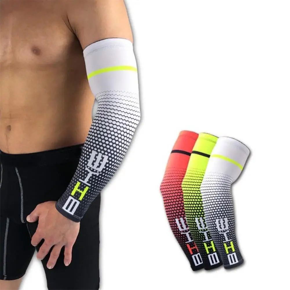 Sports Arm Compression Sleeve Basketball Cycling Arm Cooling Summer Running UV Protection Volleyball Sunscreen Protection Sports Arm Compression Sleeve Basketball Cycling Arm Cooling Summer Running UV Protection Volleyball Sunscreen Protection