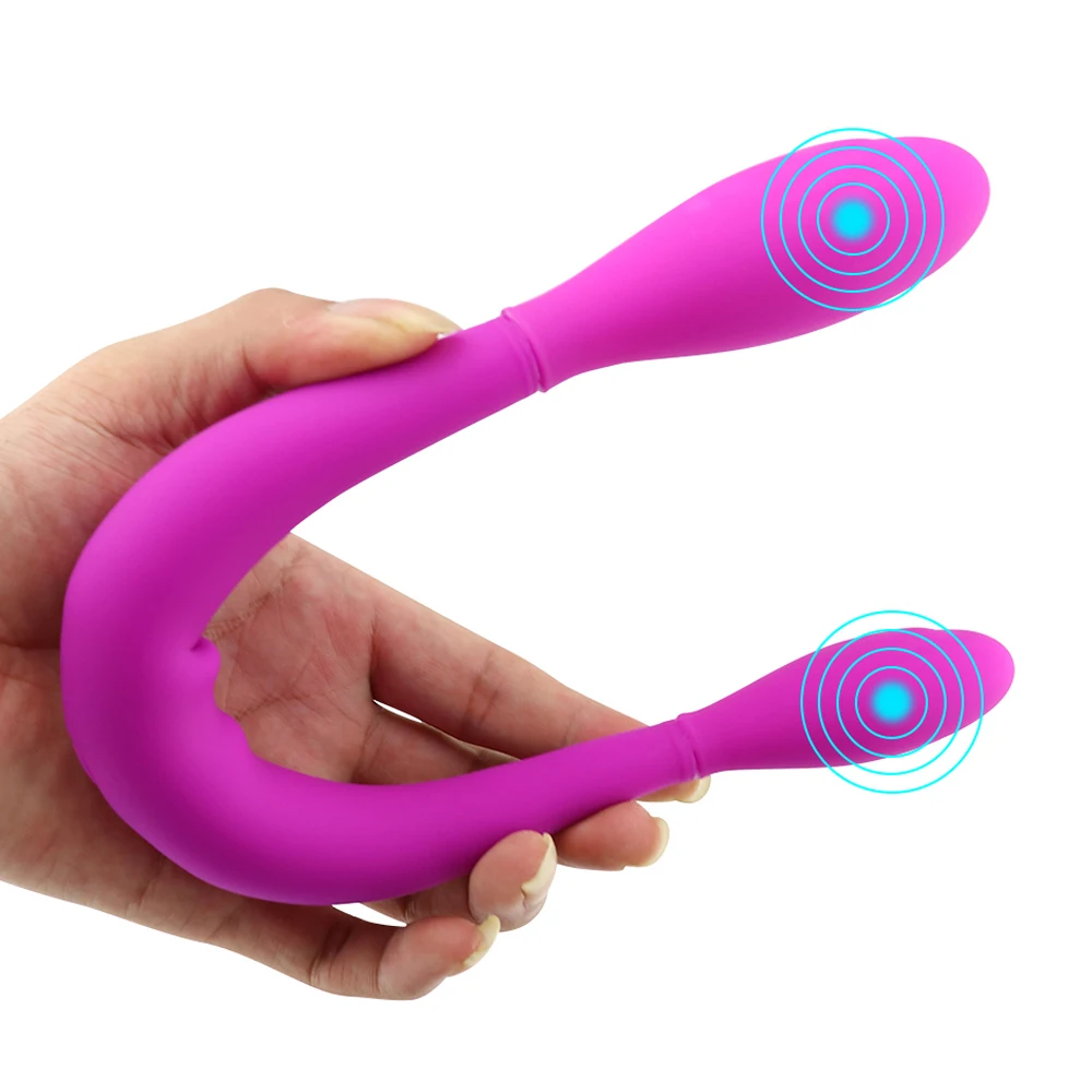 Vibradores Duplos Do Vibrador Da Cabeça Para A Mulher Vibrador Duplo Do Motor Massageador Anal Clitóris Vaginal G Ponto Gay Adulto Brinquedos Do Sexo Para Casais Vibrador - Vibradores