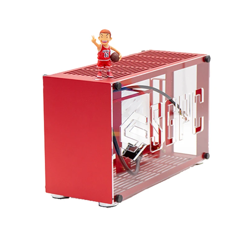 Aluminium Legierung A4 ITX Spiel Gaming Computer Host Chassis htpc itx fall nas server bergbau rig P55 K55/i5 i7/ 2060 2080Ti Aluminium Legierung A4 ITX Spiel Gaming Computer Host Chassis htpc itx fall nas server bergbau rig P55 K55/i5 i7/ 2060 2080Ti