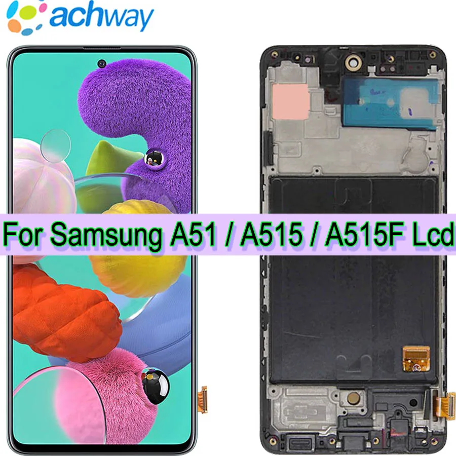 

Super Amoled A51 For Samsung Galaxy A51 A515 LCD Display Touch Screen Digitizer Assembly Parts For Samsung A515 A515FN/DS A515F
