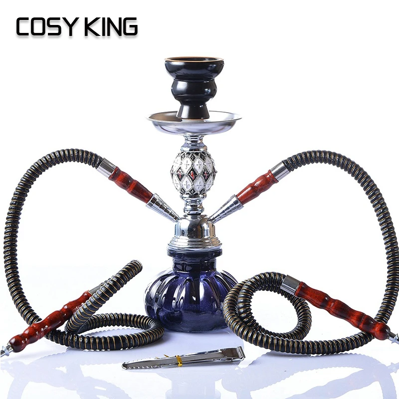 

COSY KING Hookah Glass Shisha Pipe Set Nargile Chicha Sisha Narguile Completo Waterpijp Cachimba Hose Bowl Tongs Accessories