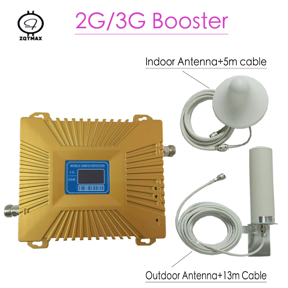 ЖК дисплей GSM 3g репитер 900 МГц UMTS 2100 Мобильный телефон двухканальный усилитель WCDMA