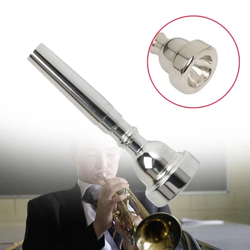 

Trumpet Mouth Piece 3C/5C/7C Silver Plated Silvering Accessories For Bb