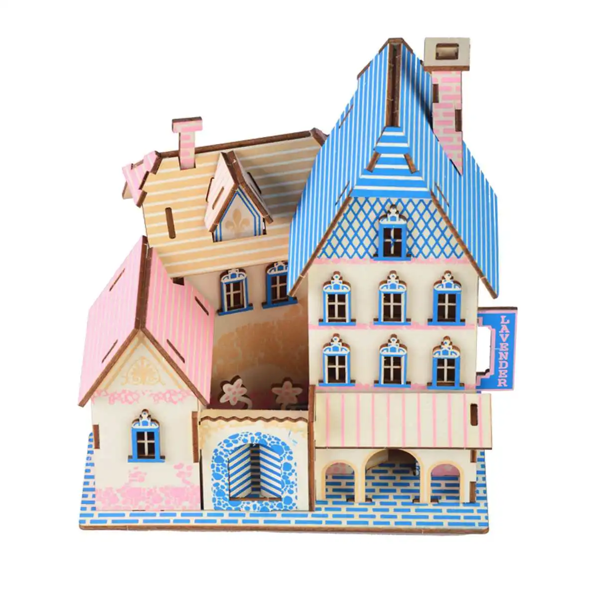 3D DIY пазл самолет модель мультяшный дом сборка бумажная игрушка малыш Раннее Обучение строительный узор подарок детский дом головоломка