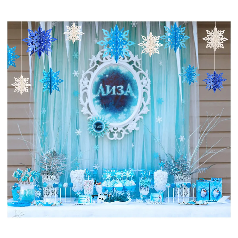 6 шт. Sentiu Floco De Neve Do Floco De Neve De Natal Festa De Natal Casamento Каса Декор Cena Diy Ornamento Decorao Do Partid