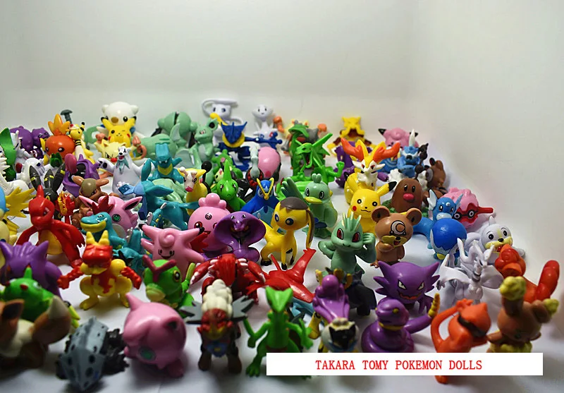 TAKARA TOMY игрушки ПВХ фигурки 100 шт 150 шт Покемон кукла детские игрушки подарки 5 см