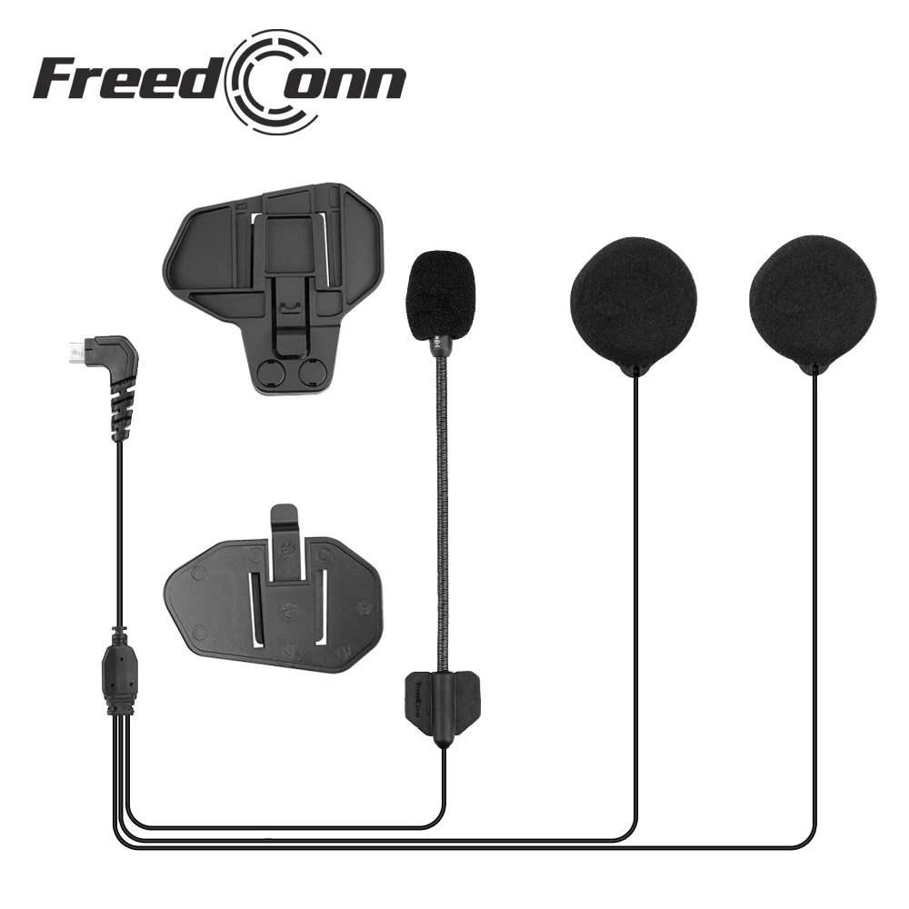 FreedConn 5 Pin 2 in one Cable Headphone & Microphone for R1/R1 Plus with Clip headphone microphone cable