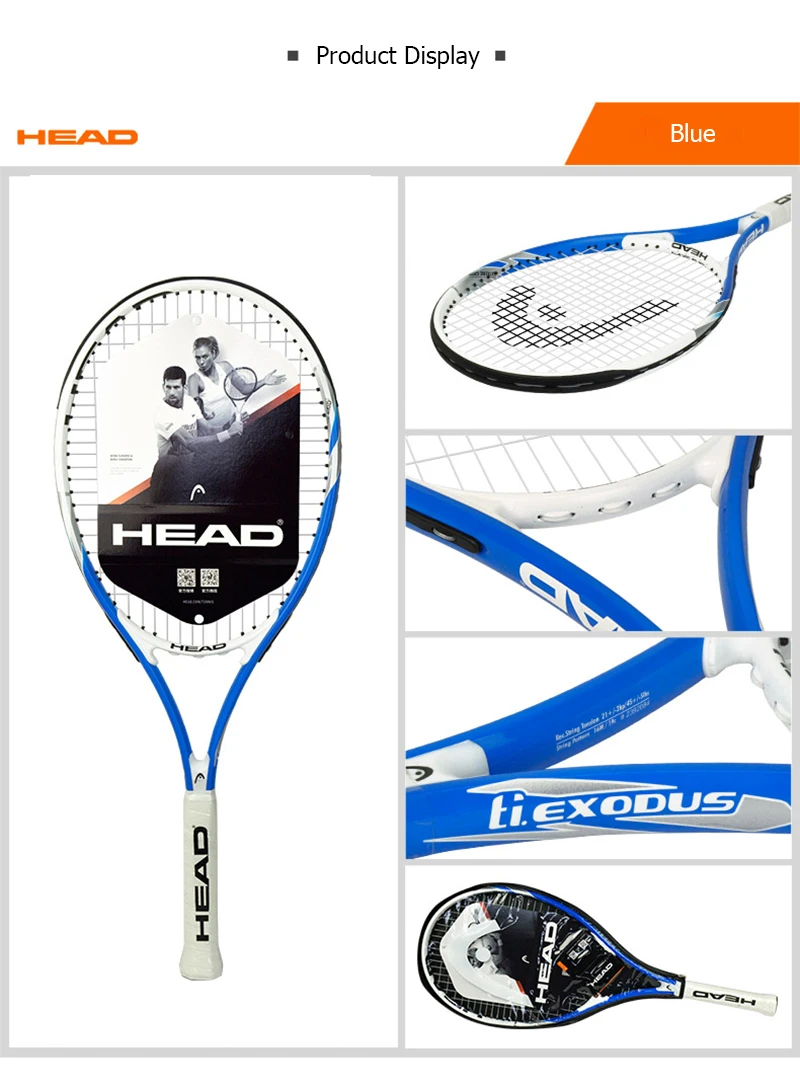 Оригинальная Теннисная ракетка, карбоновая Теннисная ракетка, Tenis Raquete HEAD Raquet Tenis Paddle 4 1/4, ракетка для тенниса