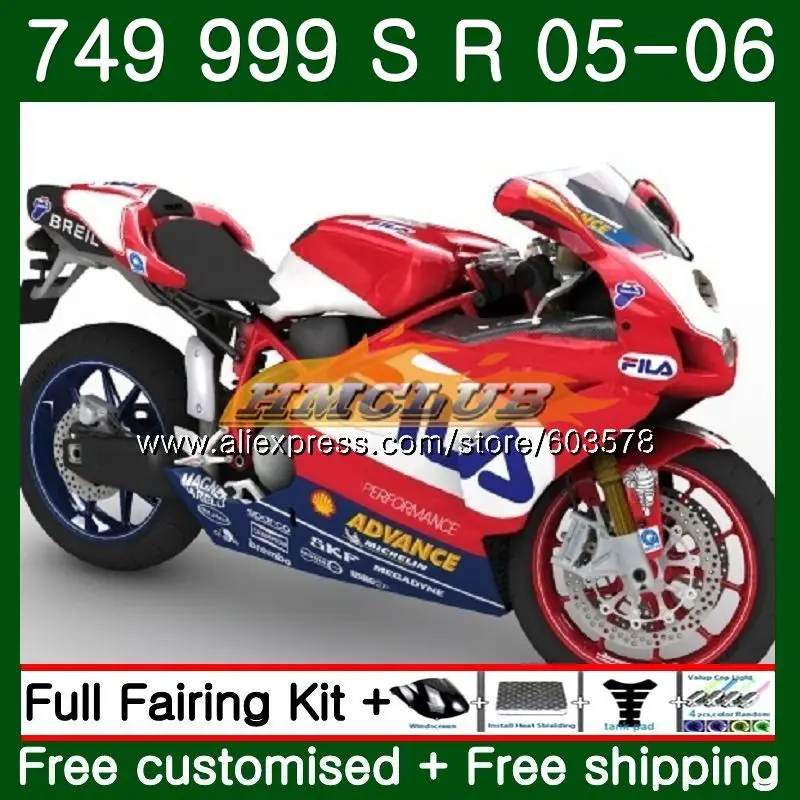Корпус для поездок на мотоцикле DUCATI 749-999 749S 999 S 2003 2004 2005 2006 комплект 48CL. 84 глянцевый красный 749 999 S R 749R 999R 999 749 03 04 05 06 обтекатель