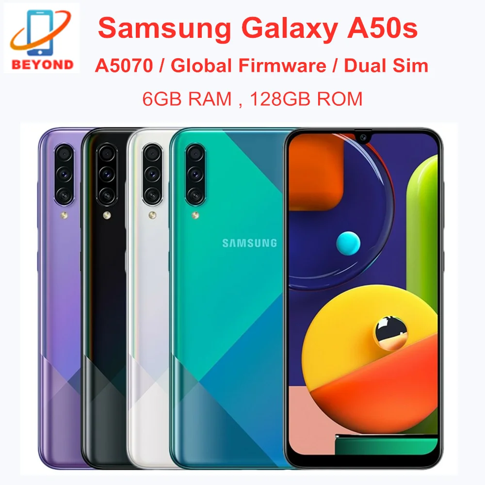 Сотовый телефон Samsung Galaxy A50s A5070 поддержка двух Sim-карт ОЗУ 6 Гб ПЗУ 128 ГБ мобильный