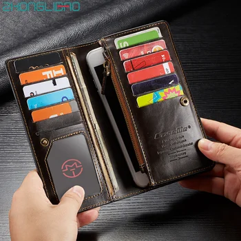 

Universal Pu Leather Wallet Case for Samsung Note 9 8 5 4 S9 S8 Plus S7 S6 Edge + J5 A9 A8 A6 A5 E7 Card Zipper Wallet Phone Bag