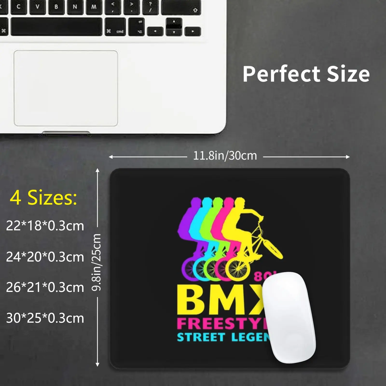 Bmx 80'S Freestyle Street Legend Retro Vintage 1980'S Bmx Bike Mouse Pad Stampa Fai Da Te Bmx 1982 Bicicletta