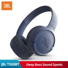 JBL T500BT JBL T450BT беспроводные Bluetooth спортивные наушники с глубокими басами плоская Складная гарнитура на ухо с микрофоном Быстрая зарядка Siri
