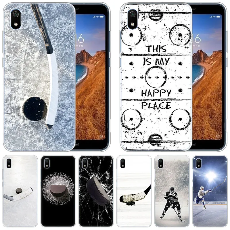 

luxury Silicone Case Ice Hockey Rink for Xiaomi Redmi K20 Pro 7 7A 6 6A 4X 5 Plus S2 GO Note 8 7 6 5 Pro 4 Fashion Cover