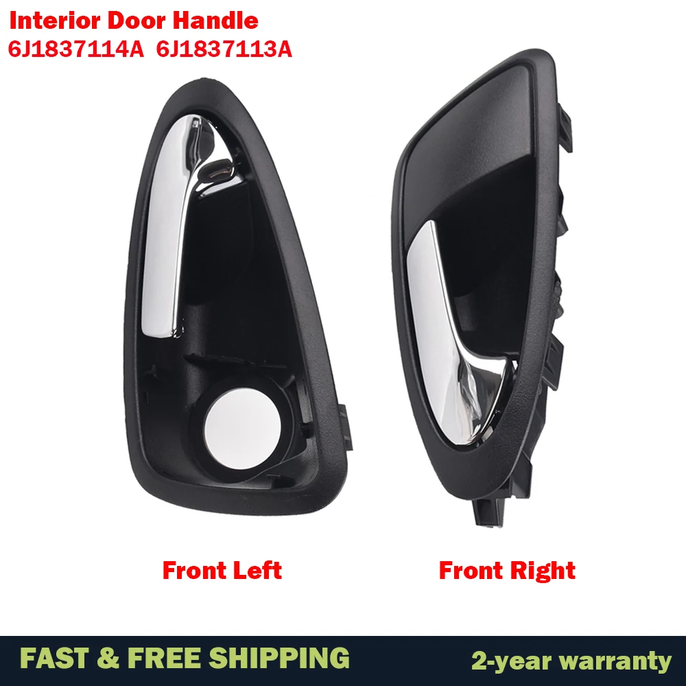 Front Left / Right Black Door Handles Auto Inner Door Handles