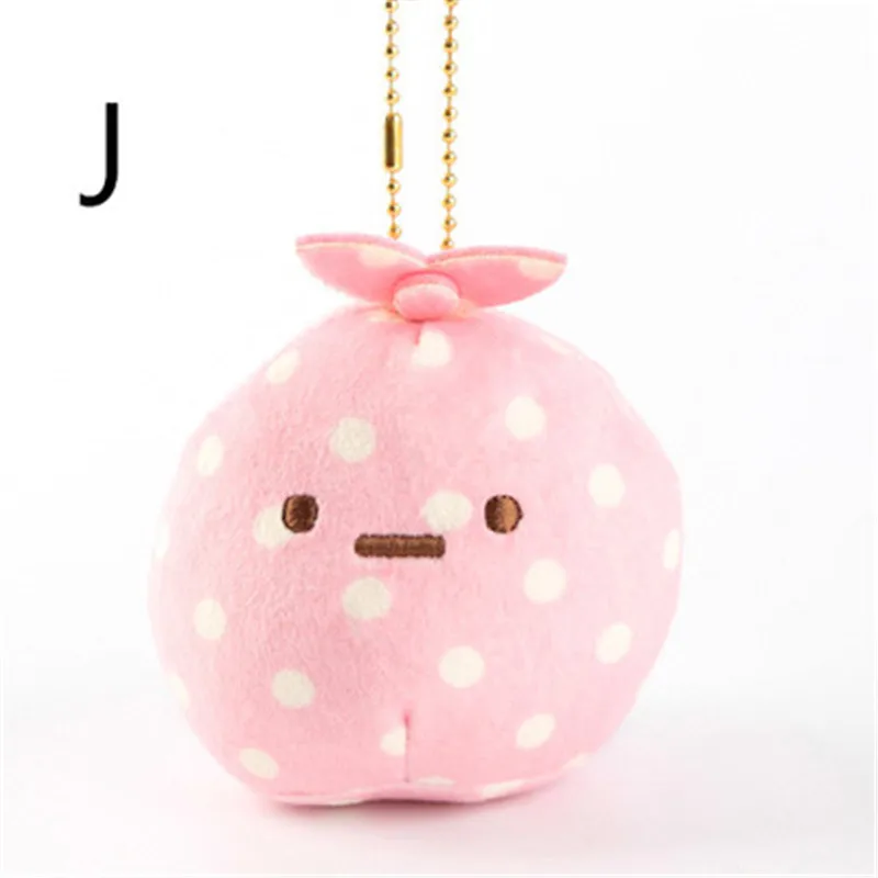 7 см Sumikko Gurashi плюшевая игрушка маленькая подвеска Peluche мягкие животные куклы игрушки Детский подарок Juguetes брелок подвеска - Color: J