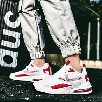 

2020 Fashion Men Platform Sport Shoes Lace Up Dorky Dad Sneakers Round Toe Blue Red Black Running Shoes Size 39-46