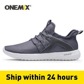 

ONEMIX 2020 Men Running Shoes Women Sneakers Lightweight Breathable Mesh Soft Slip On Outdoor Jogging Walking Tennis Sport Shoes