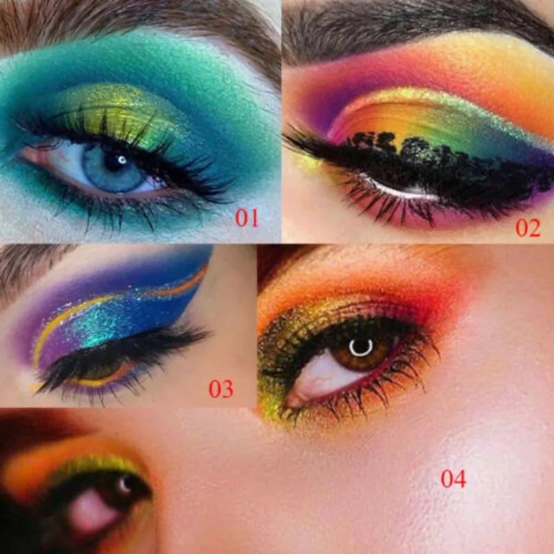 Матовый &quotхамелеон&quot тени для век Pallete водонепроницаемый металлический теней