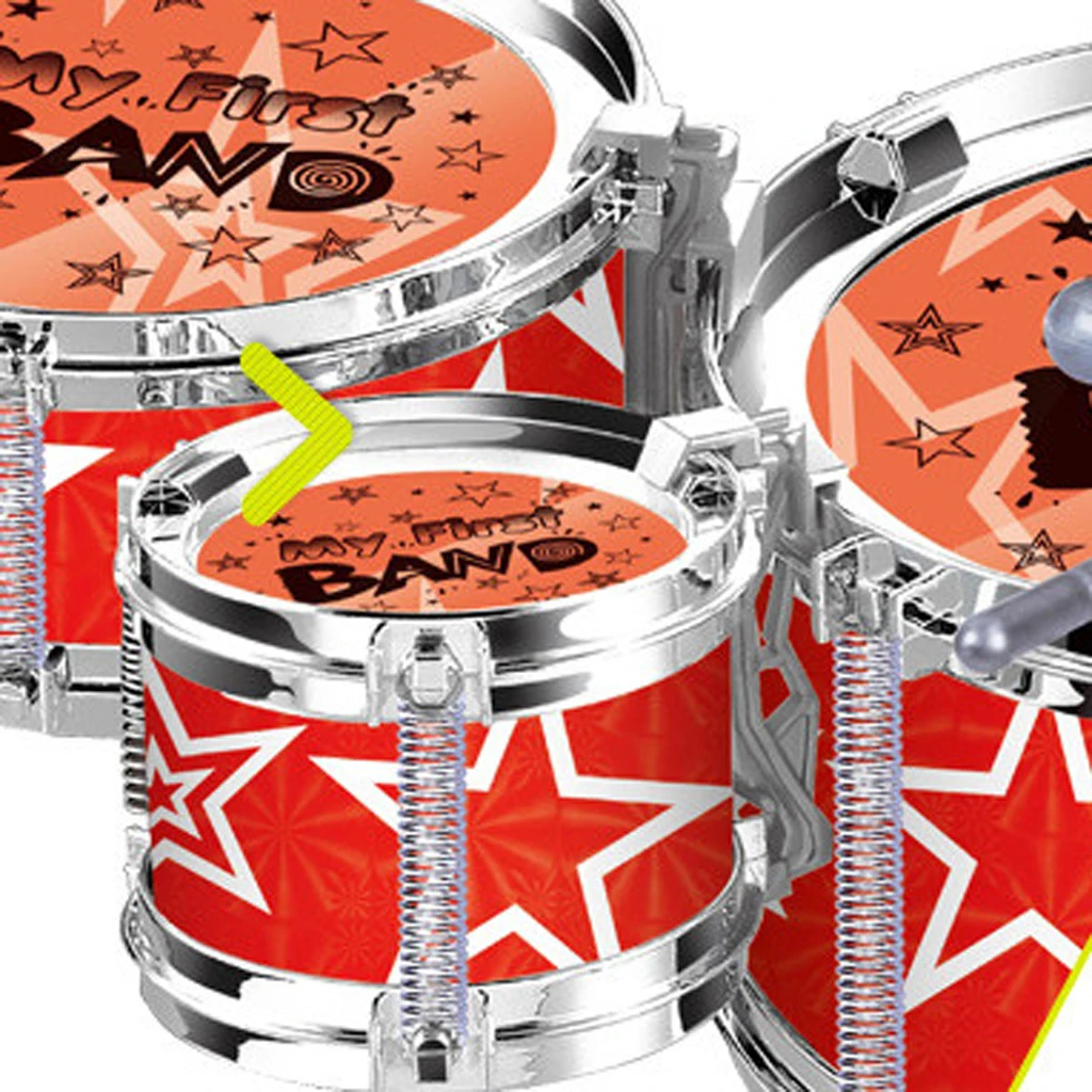 Random Set Mini Jazz Drum Playset Percussion Musical Instrument Kids Fun Toy