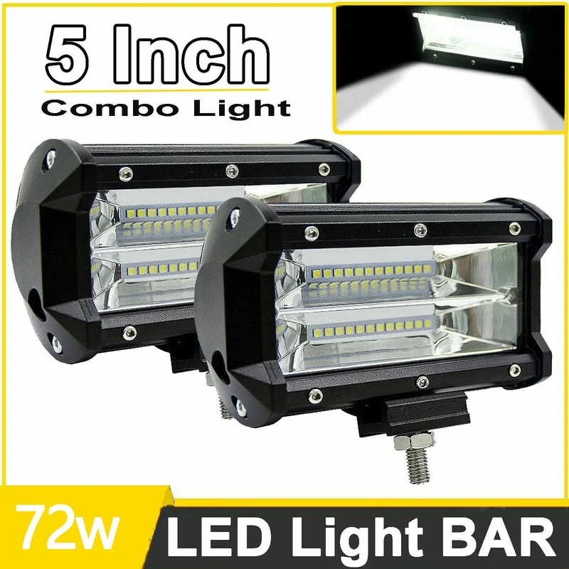 Светодиодная панель рабочего освещения 5 дюймов 72 Вт прожектор для внедорожников