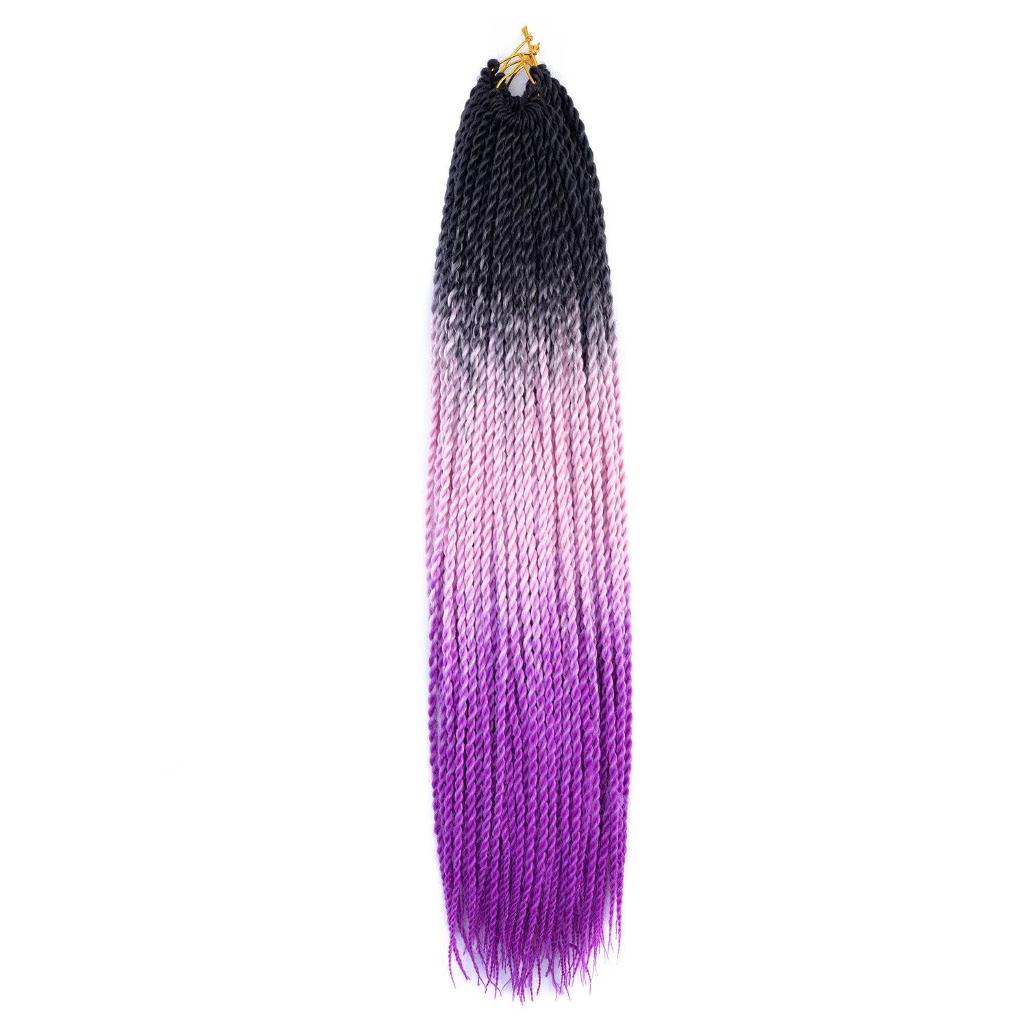 ZYR Сенегальские волосы Омбре синтетические высокотемпературные волокна крючком косы парики 20 дюймов 100 г 40 подставки - Цвет: B27