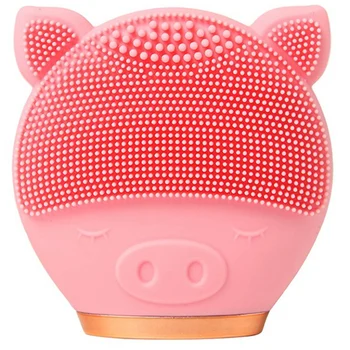 

Electric Facial Cleansing Brush Silicone Sonic Vibration Mini Cleanser Deep Pore Cleansing Skin Massage Face Brush Cleansing New