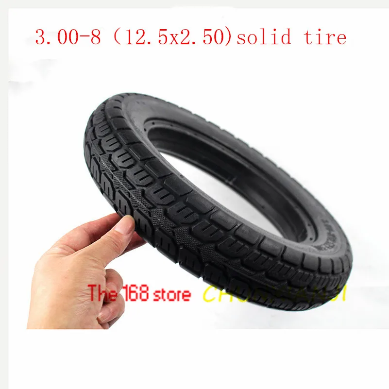 3,00-8 Твердые электрические велосипеды Tire12.5X2.50 непневматические шины взрывозащищенные шины для электромобиля скутера 12,5*2,50 шины