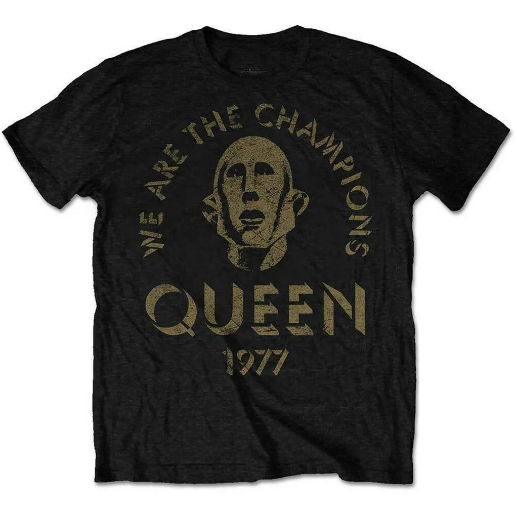 QUEEN We Are The Champions Мужская футболка унисекс Официальная Лицензированная группа Merch