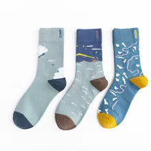 KingDeng Cotton Woman Warm Socks For Man Unisex Winter Harajuku Funny Cool Art Fashion Crazy Korean Sock Streetwear Meias