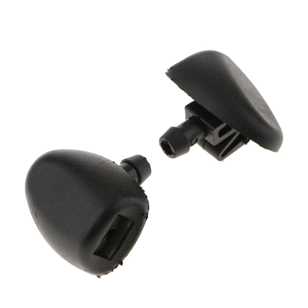 2 Pcs Universal Car Vehicle Front Windscreen Spray Washer Jets Nozzle