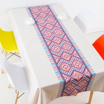 

Ethnic style vintage Bohemia table cloth linen tablecloths cover towel thick rectangular antependium dining hall decoration