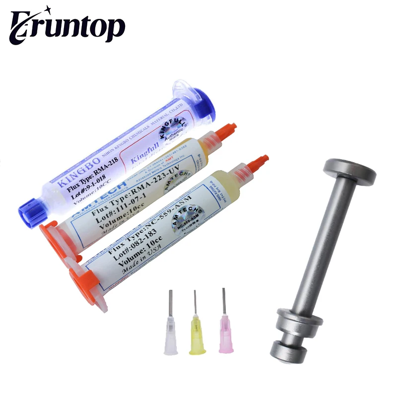 1 шт. Eruntop RMA-218 NC-559-ASM 10 куб. См паяльный флюс с усилителем из алюминиевого сплава |