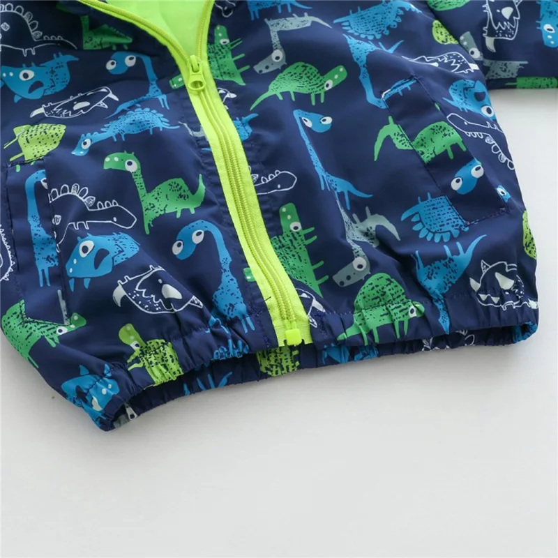 COOTELILI/80-120 см; детская одежда с принтом динозавра для мальчиков; детские куртки с длинными рукавами для активного отдыха; весенне-осенняя ветровка