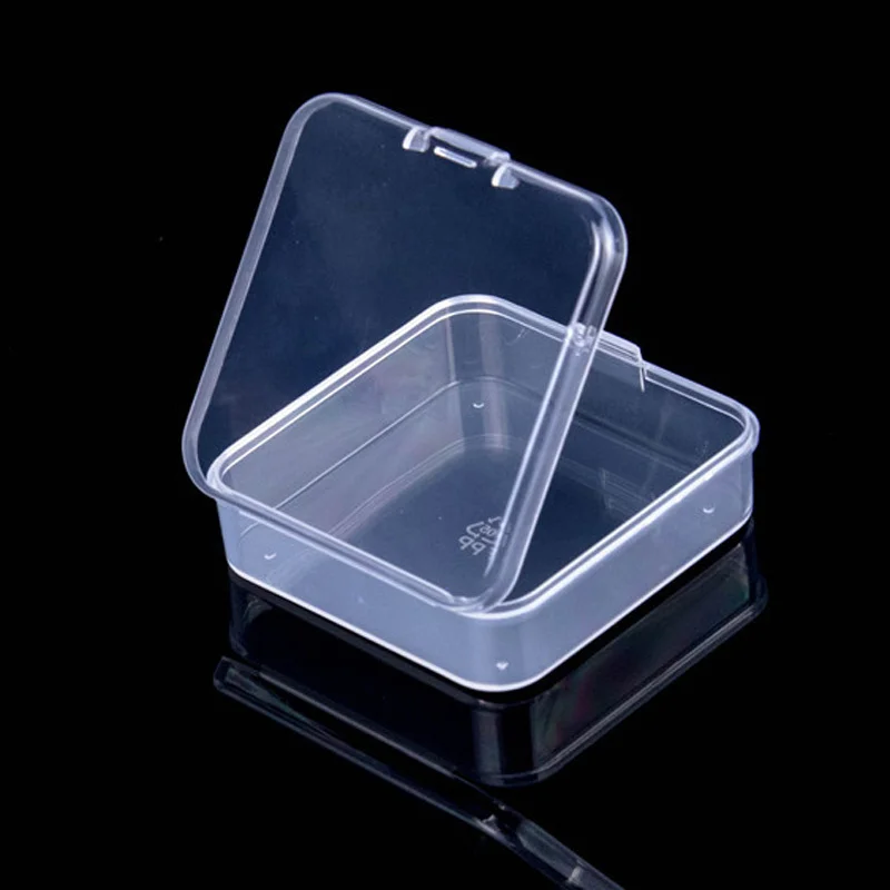 200 Teile/los Platz Kunststoff Transparent Lagerung Box Schmuck Perlen Container Angeln Werkzeuge Zubehör Box Kleinigkeiten Organizer Fall – Detail 2