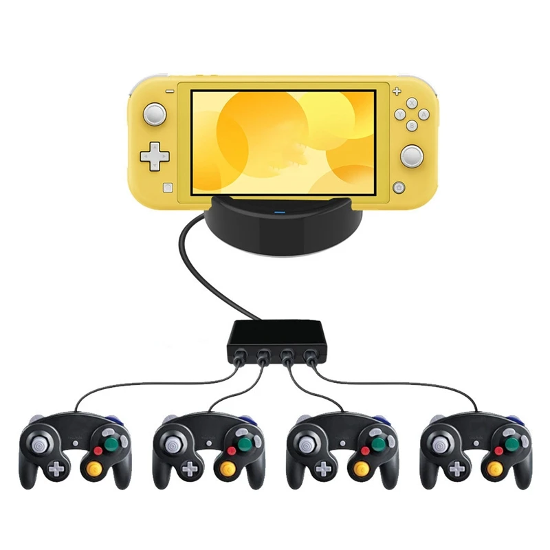 ДЛЯ NS Switch Lite мини зарядное устройство с подставкой двойной USB внешний зарядное устройство для 2 ручных контроллеров