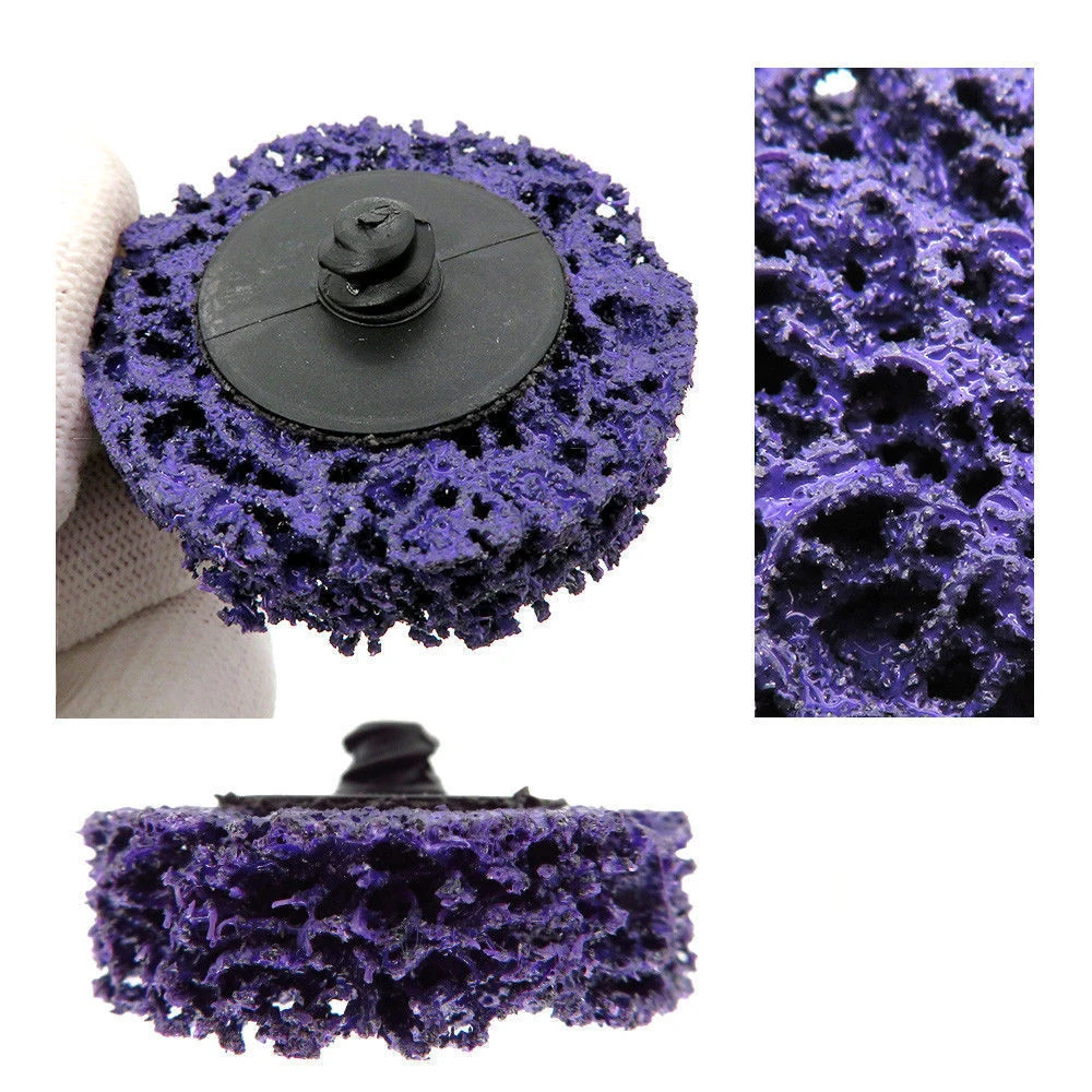 10Pcs/Set 2Inch 50MM Purple Diamonds Transfer Sand Disc Metal Grinding Diamond Angle Wheel Paint Rust Removal Cleaning Polishing