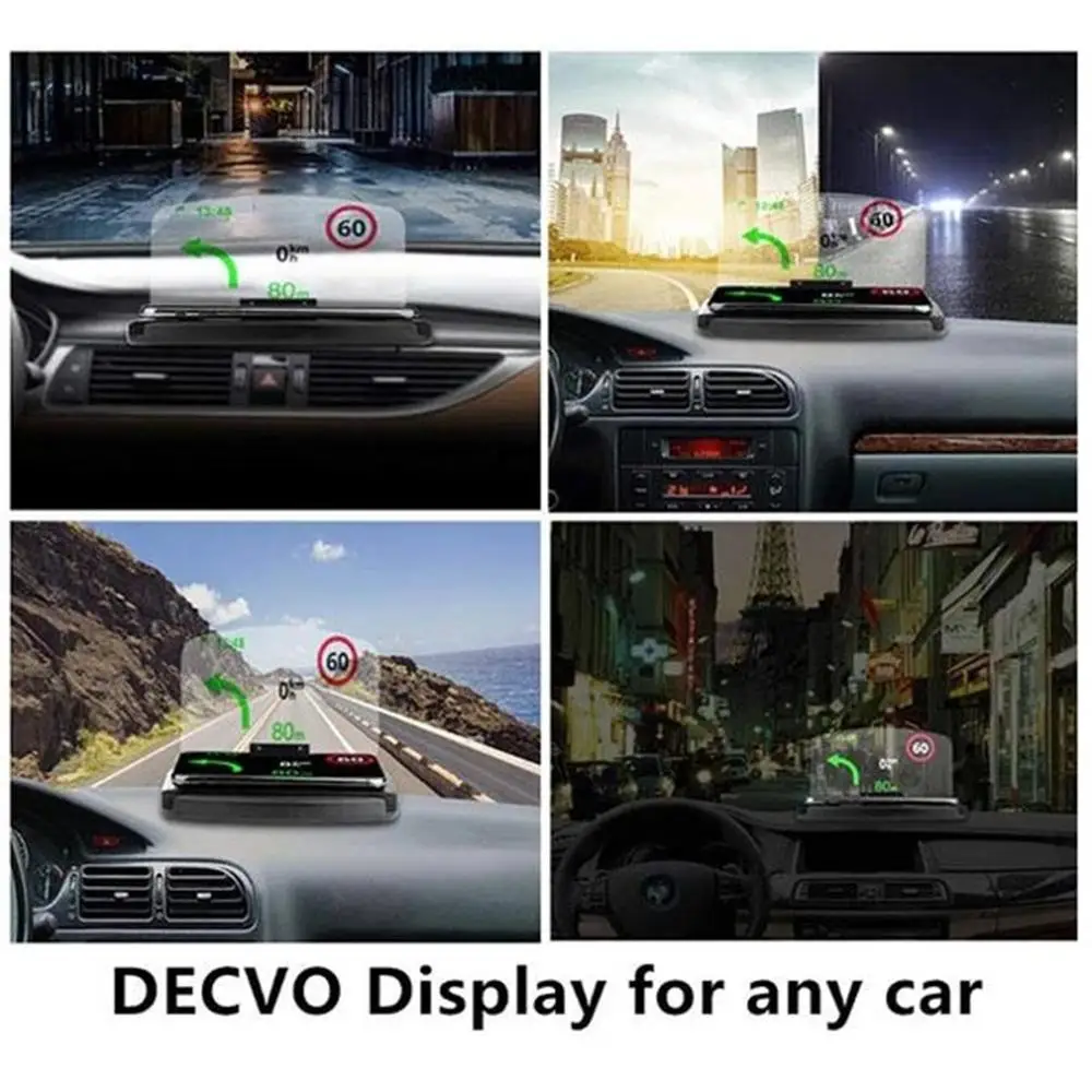 Креативный автомобильный держатель Hud Hd для телефона с беспроводной зарядкой на голову дисплей навигационный проектор держатель для мобильного телефона Беспроводная зарядка