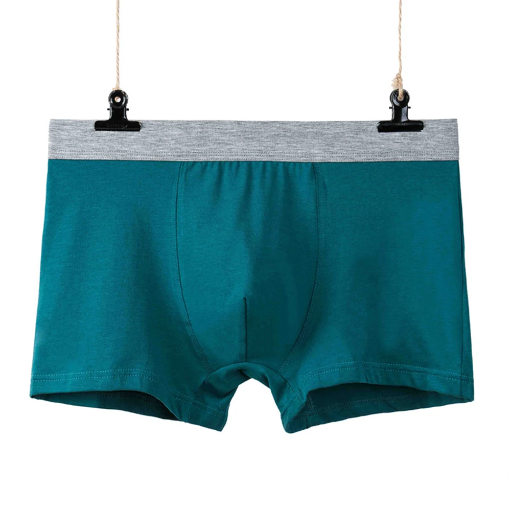 Cotton Large Size Boxers Loose Shorts Men Middle Aged Men's High Waist